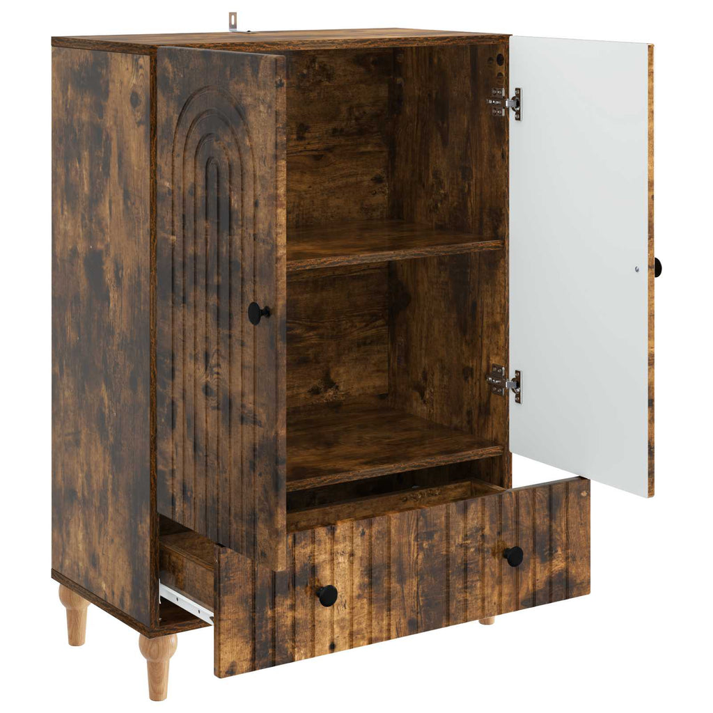 vidaXL Bufet Dąb wędzony 66 x 34,5 x 95 cm Drewno inżynieryjne
