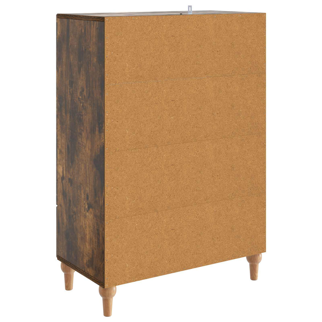 vidaXL Bufet Dąb wędzony 66 x 34,5 x 95 cm Drewno inżynieryjne