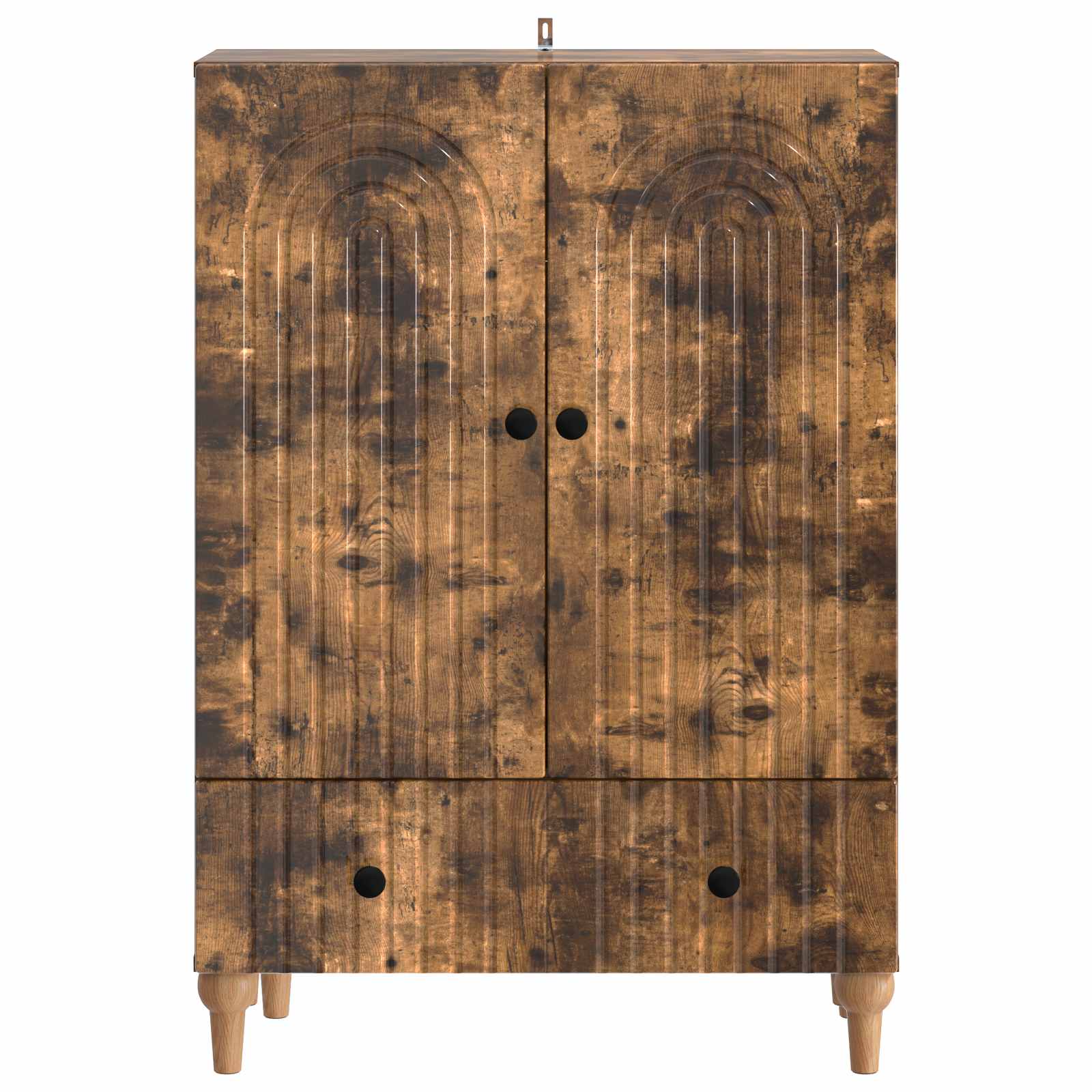 vidaXL Bufet Dąb wędzony 66 x 34,5 x 95 cm Drewno inżynieryjne