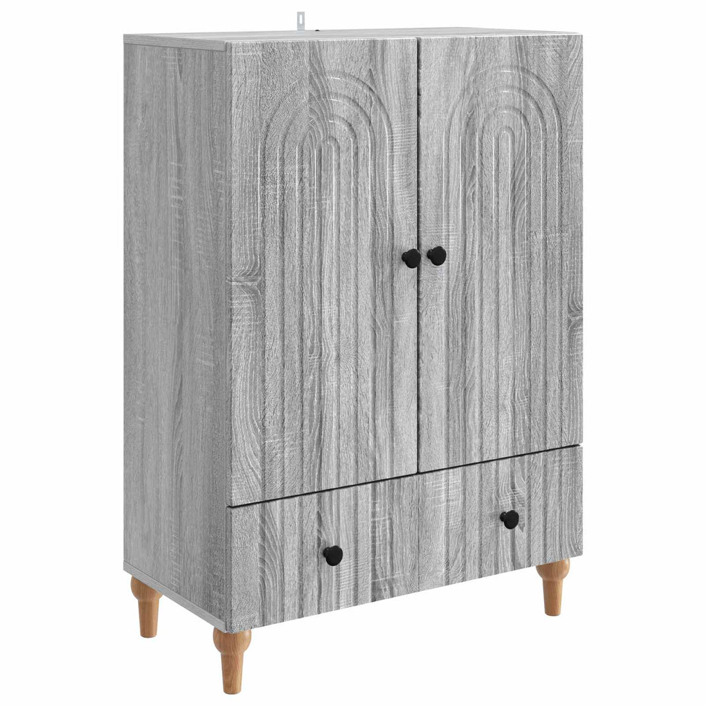 vidaXL Bufet Szary Sonoma 66 x 34,5 x 95 cm Drewno inżynieryjne