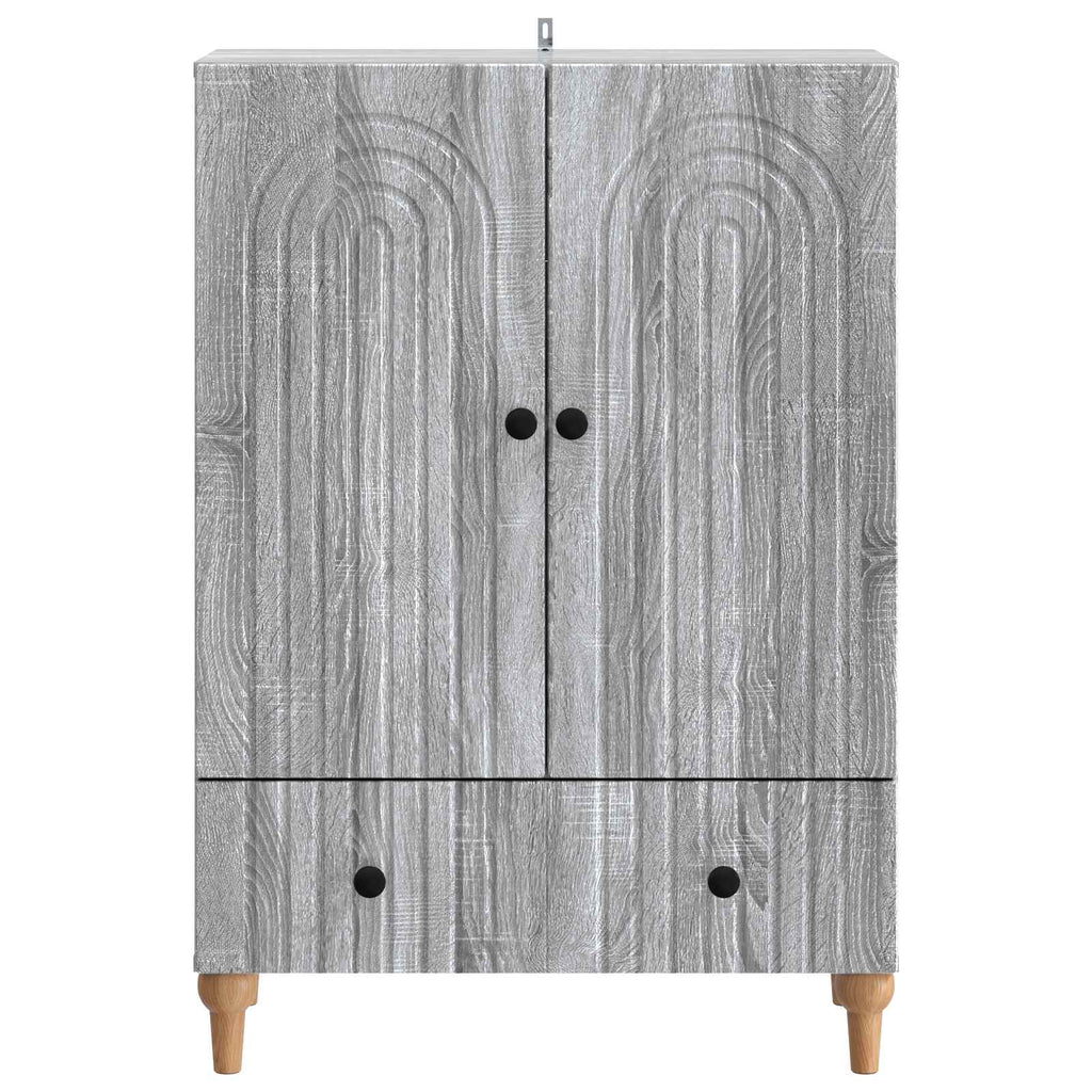 vidaXL Bufet Szary Sonoma 66 x 34,5 x 95 cm Drewno inżynieryjne