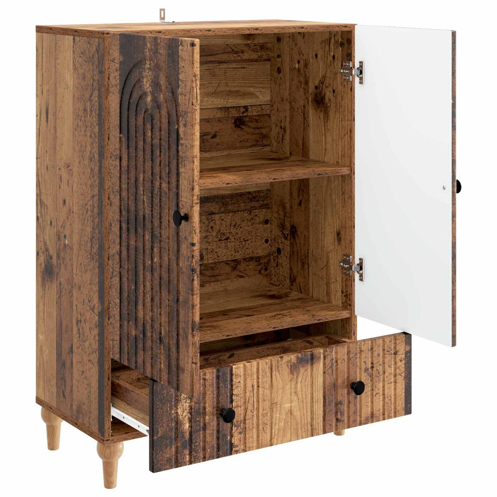 vidaXL Bufet Stare drewno 66 x 34,5 x 95 cm Drewno inżynieryjne