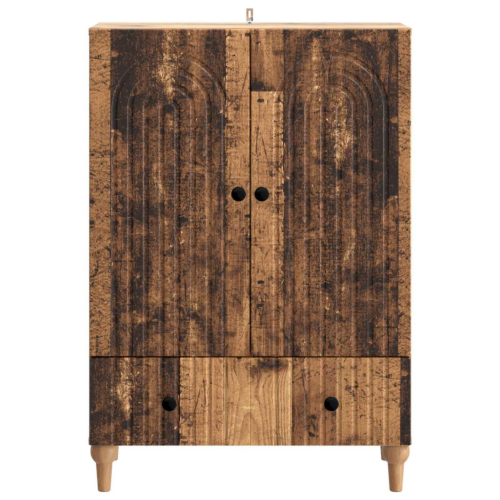 vidaXL Bufet Stare drewno 66 x 34,5 x 95 cm Drewno inżynieryjne