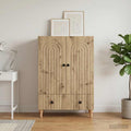 vidaXL Bufet Dąb artisan 66 x 34,5 x 95 cm Drewno inżynieryjne
