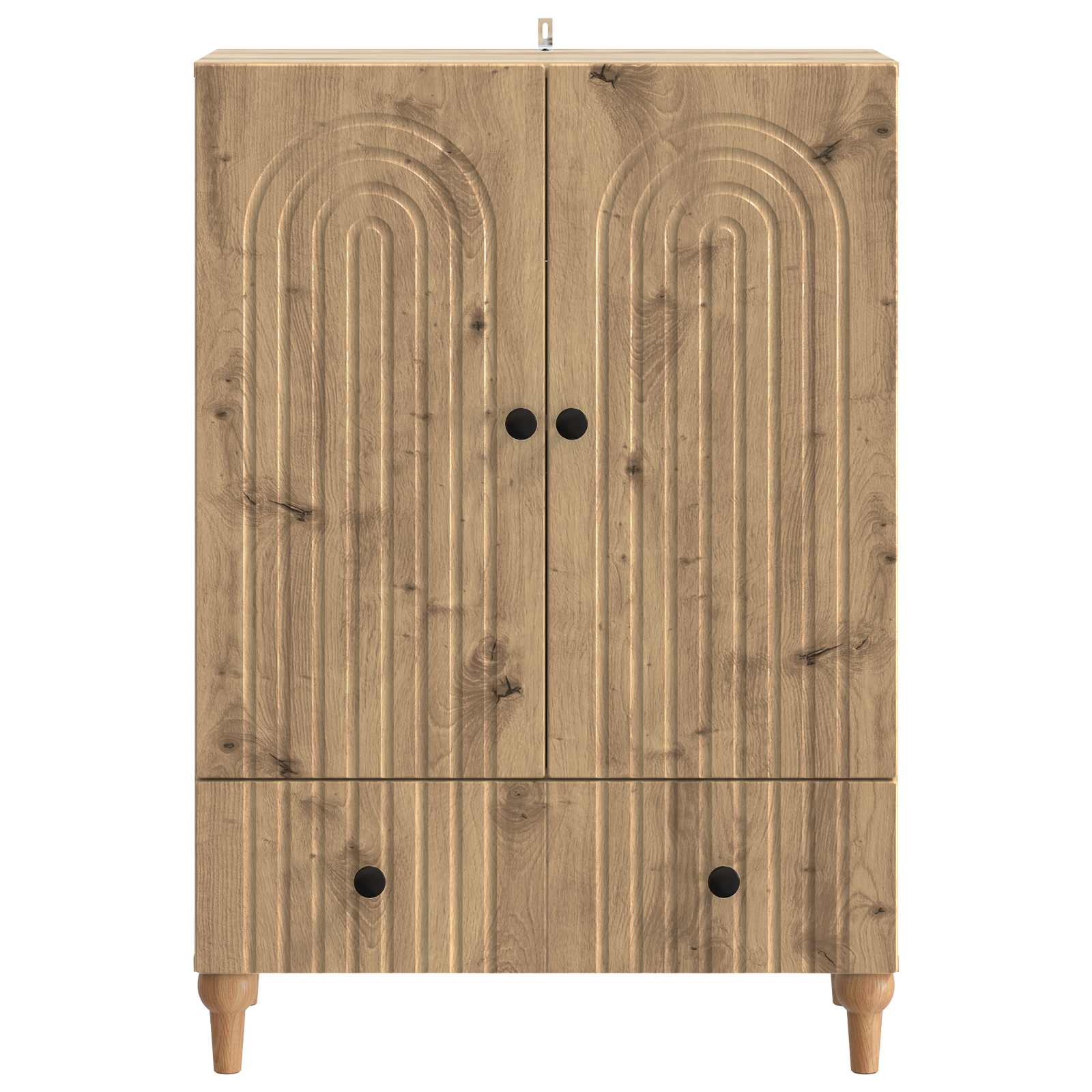 vidaXL Bufet Dąb artisan 66 x 34,5 x 95 cm Drewno inżynieryjne