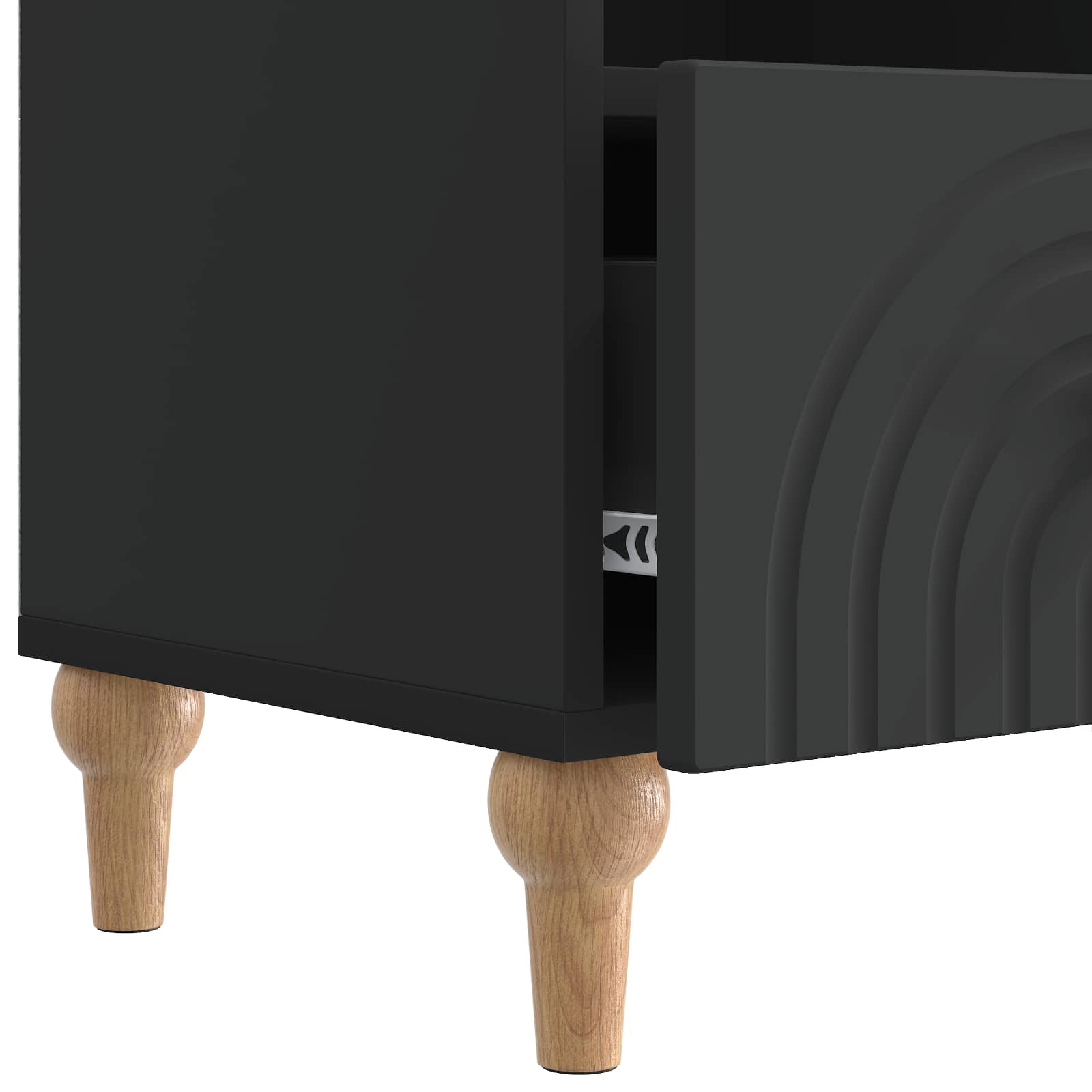 vidaXL Szafka pod telewizor Czarny 102 x 34,5 x 50 cm