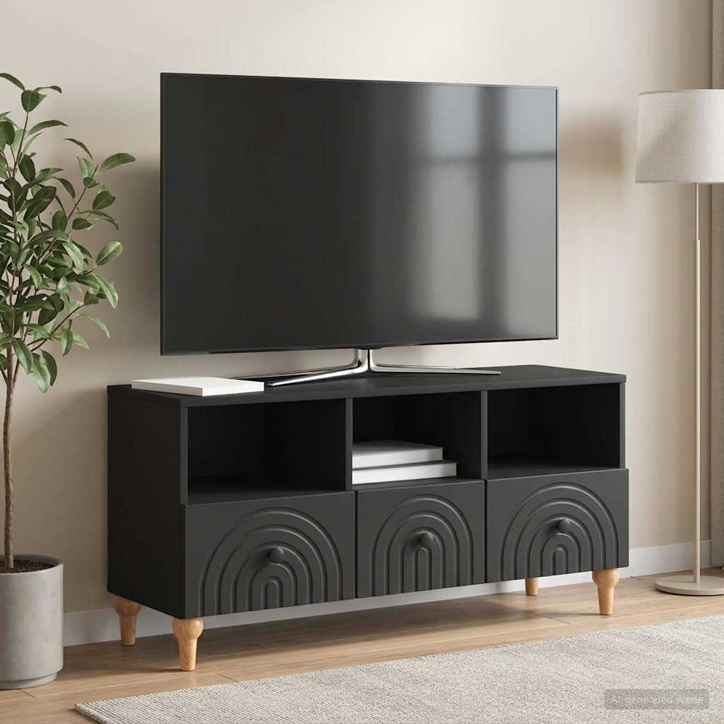 vidaXL Szafka pod telewizor Czarny 102 x 34,5 x 50 cm
