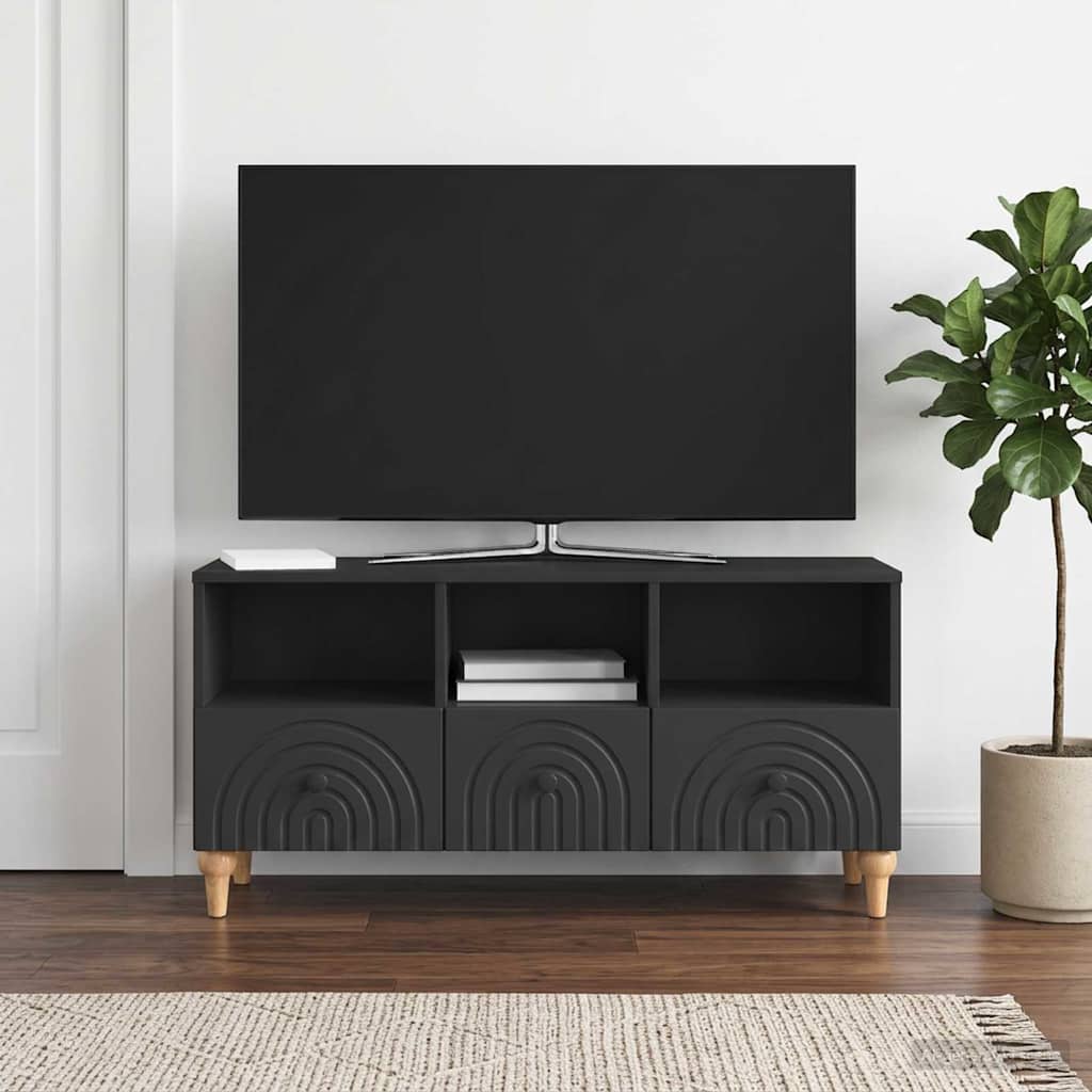 vidaXL Szafka pod telewizor Czarny 102 x 34,5 x 50 cm