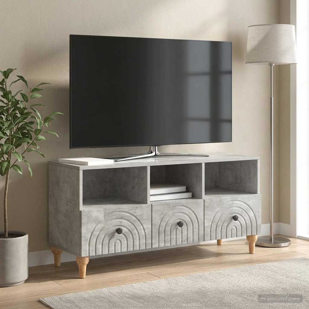 vidaXL Szafka pod telewizor Betonowy Szary 102 x 34,5 x 50 cm
