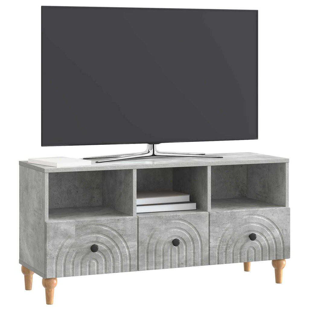 vidaXL Szafka pod telewizor Betonowy Szary 102 x 34,5 x 50 cm