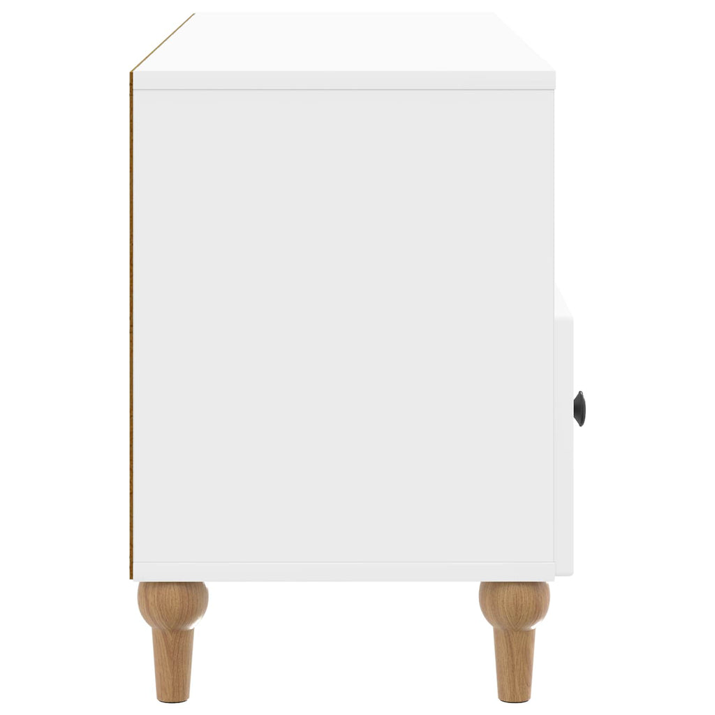vidaXL Szafka pod telewizor Biały Wysoki Połysk 102 x 34,5 x 50 cm
