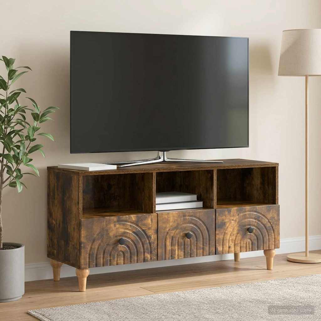 vidaXL Szafka pod telewizor Dąb Wędzony 102 x 34,5 x 50 cm