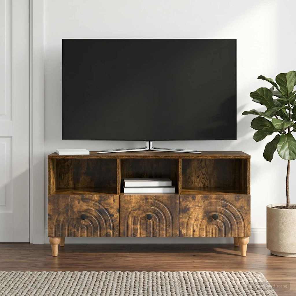 vidaXL Szafka pod telewizor Dąb Wędzony 102 x 34,5 x 50 cm