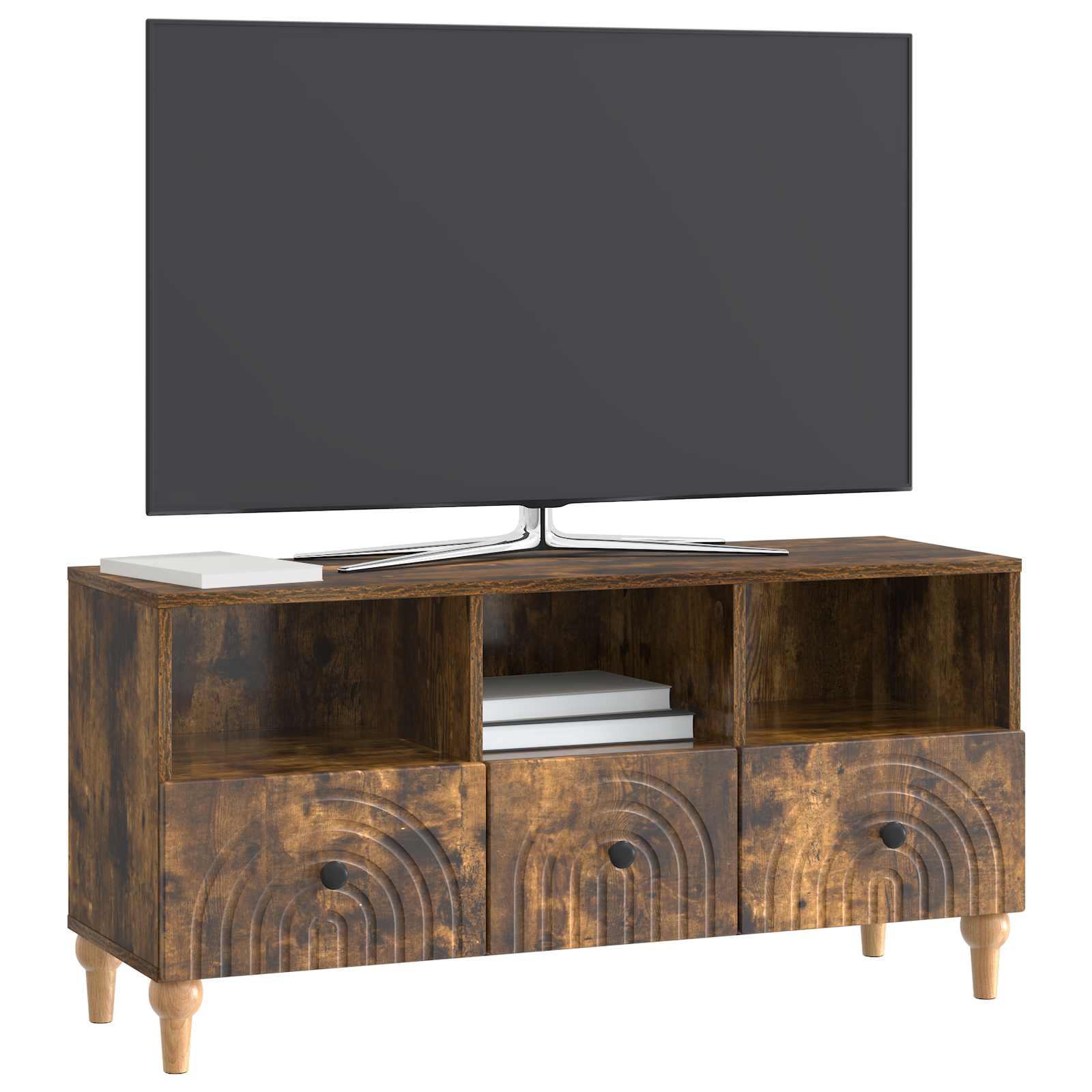 vidaXL Szafka pod telewizor Dąb Wędzony 102 x 34,5 x 50 cm