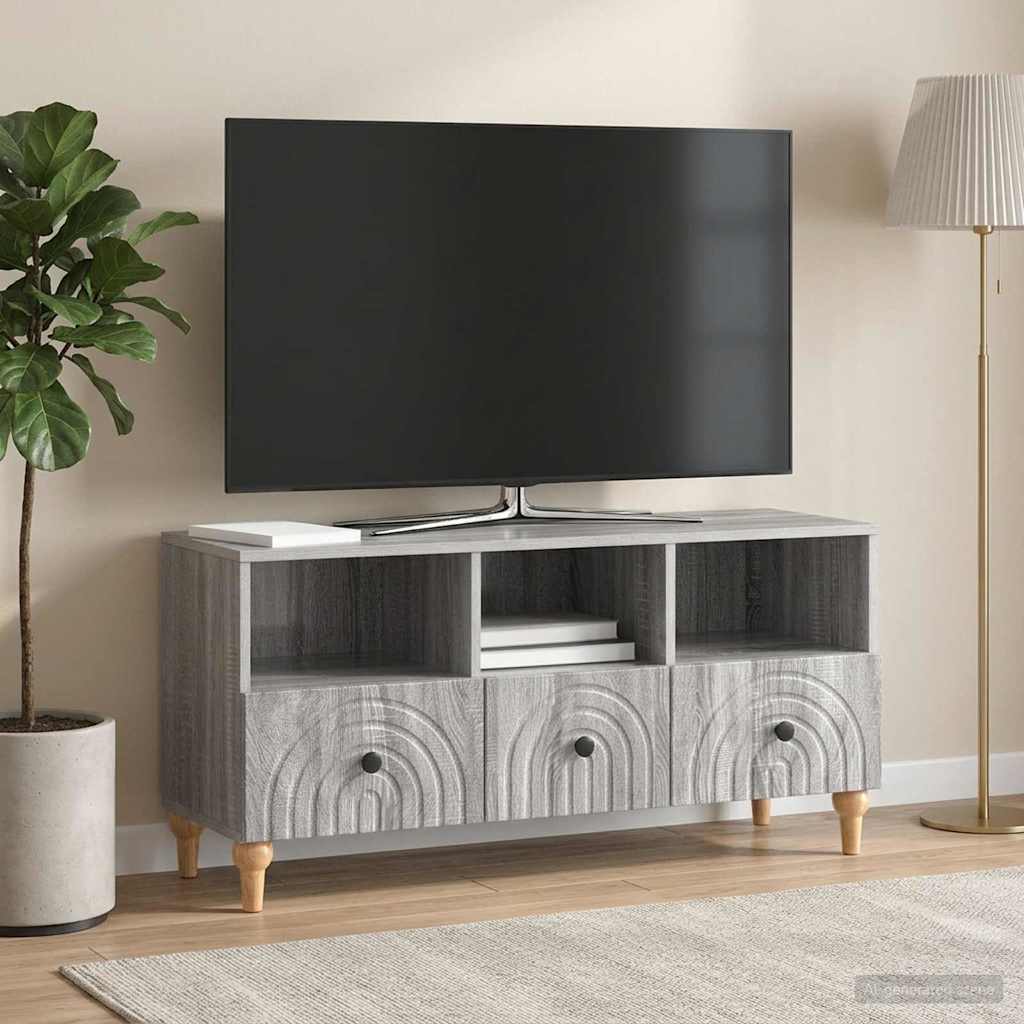 vidaXL Szafka pod telewizor Szary Sonoma 102 x 34,5 x 50 cm
