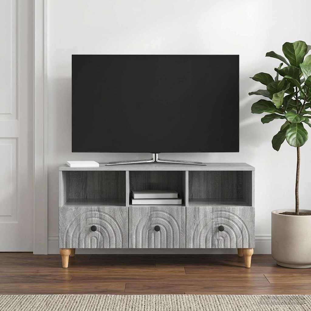 vidaXL Szafka pod telewizor Szary Sonoma 102 x 34,5 x 50 cm