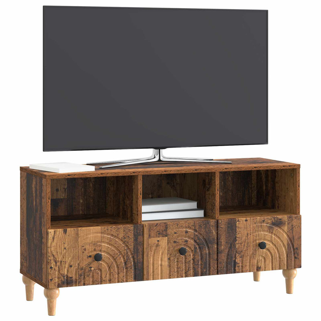 vidaXL Szafka pod telewizor Stare drewno 102 x 34,5 x 50 cm