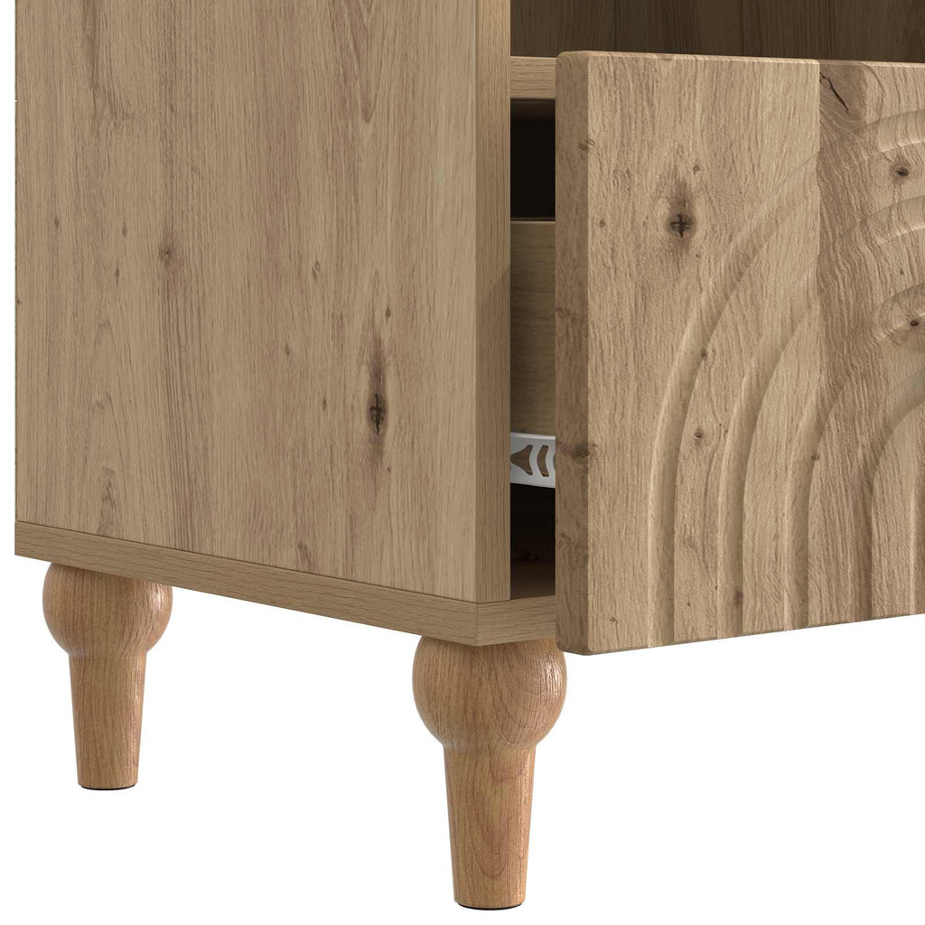 vidaXL Szafka pod telewizor Dąb Rzemieślniczy 102 x 34,5 x 50 cm