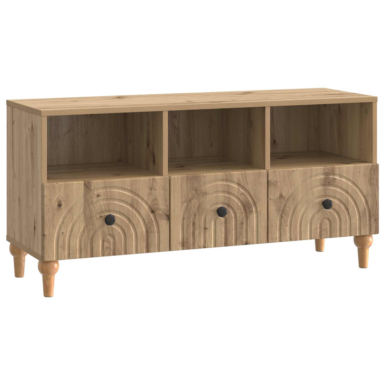 vidaXL Szafka pod telewizor Dąb Rzemieślniczy 102 x 34,5 x 50 cm