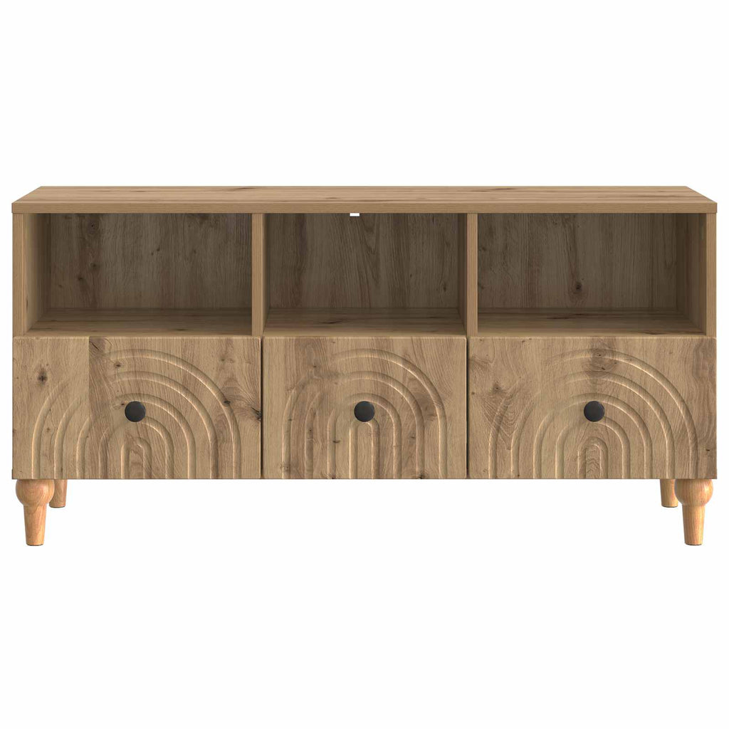 vidaXL Szafka pod telewizor Dąb Rzemieślniczy 102 x 34,5 x 50 cm