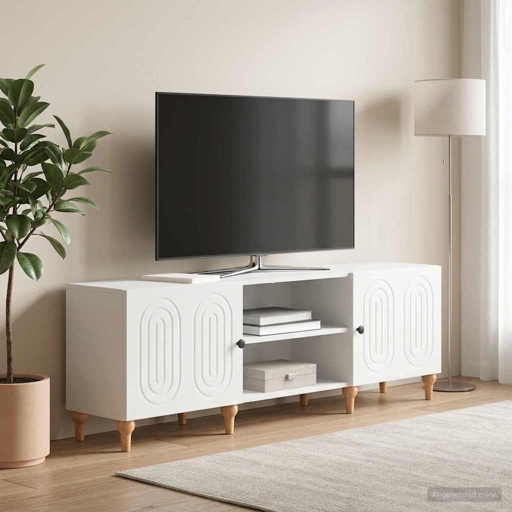 vidaXL Szafka pod telewizor Biały 150 x 31 x 50 cm Drewno inżynieryjne