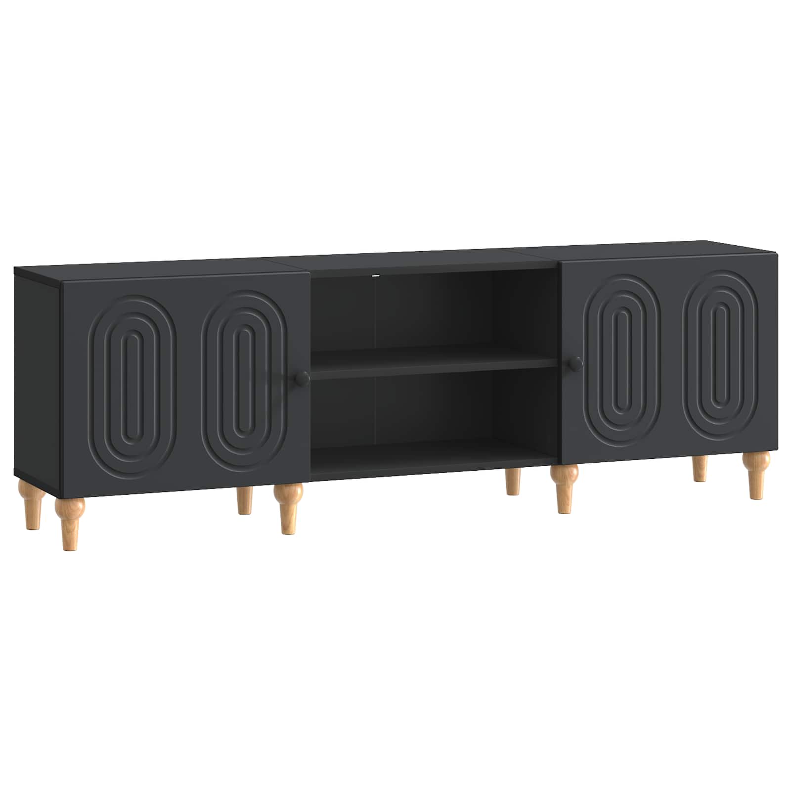 vidaXL Szafka pod telewizor Czarny 150 x 31 x 50 cm