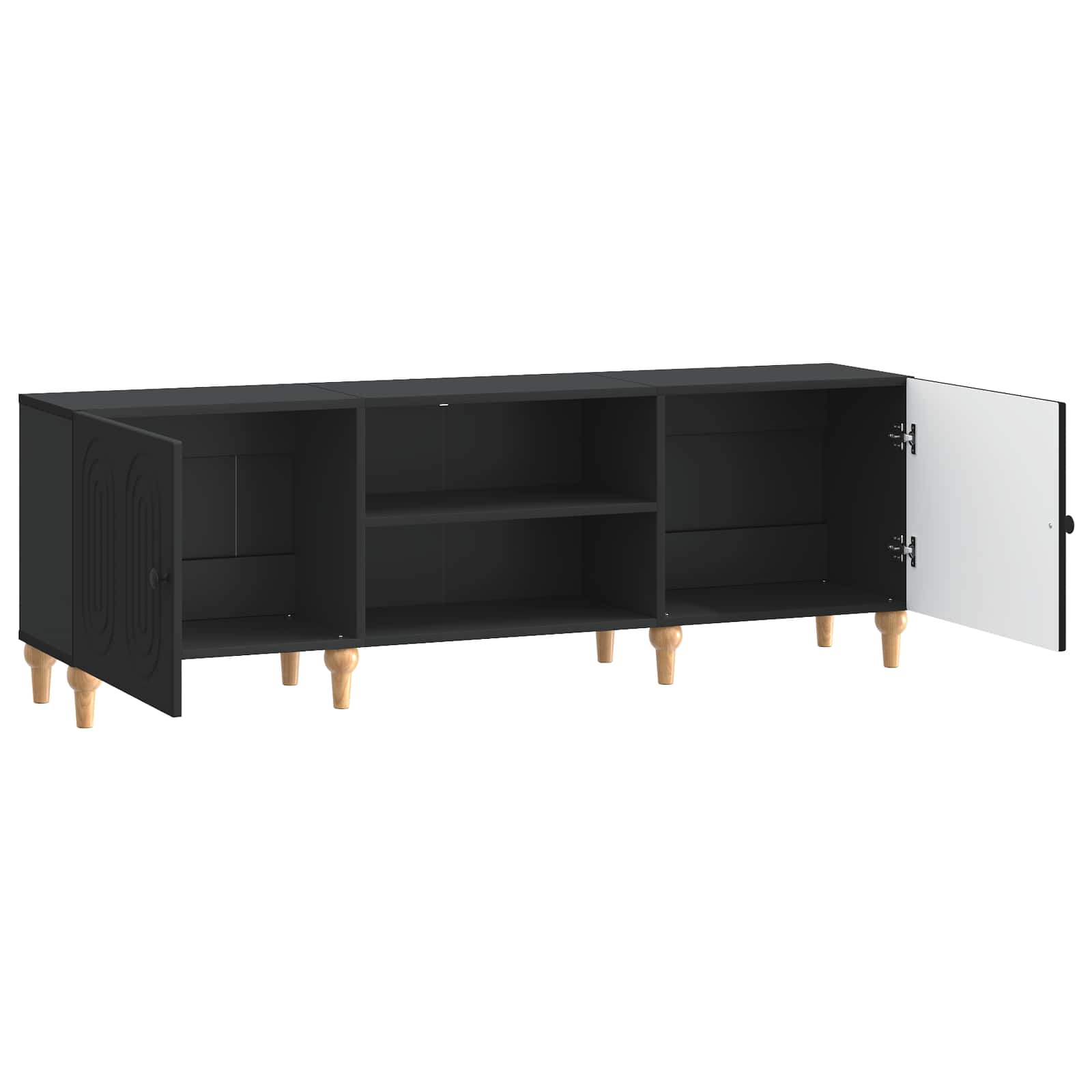 vidaXL Szafka pod telewizor Czarny 150 x 31 x 50 cm