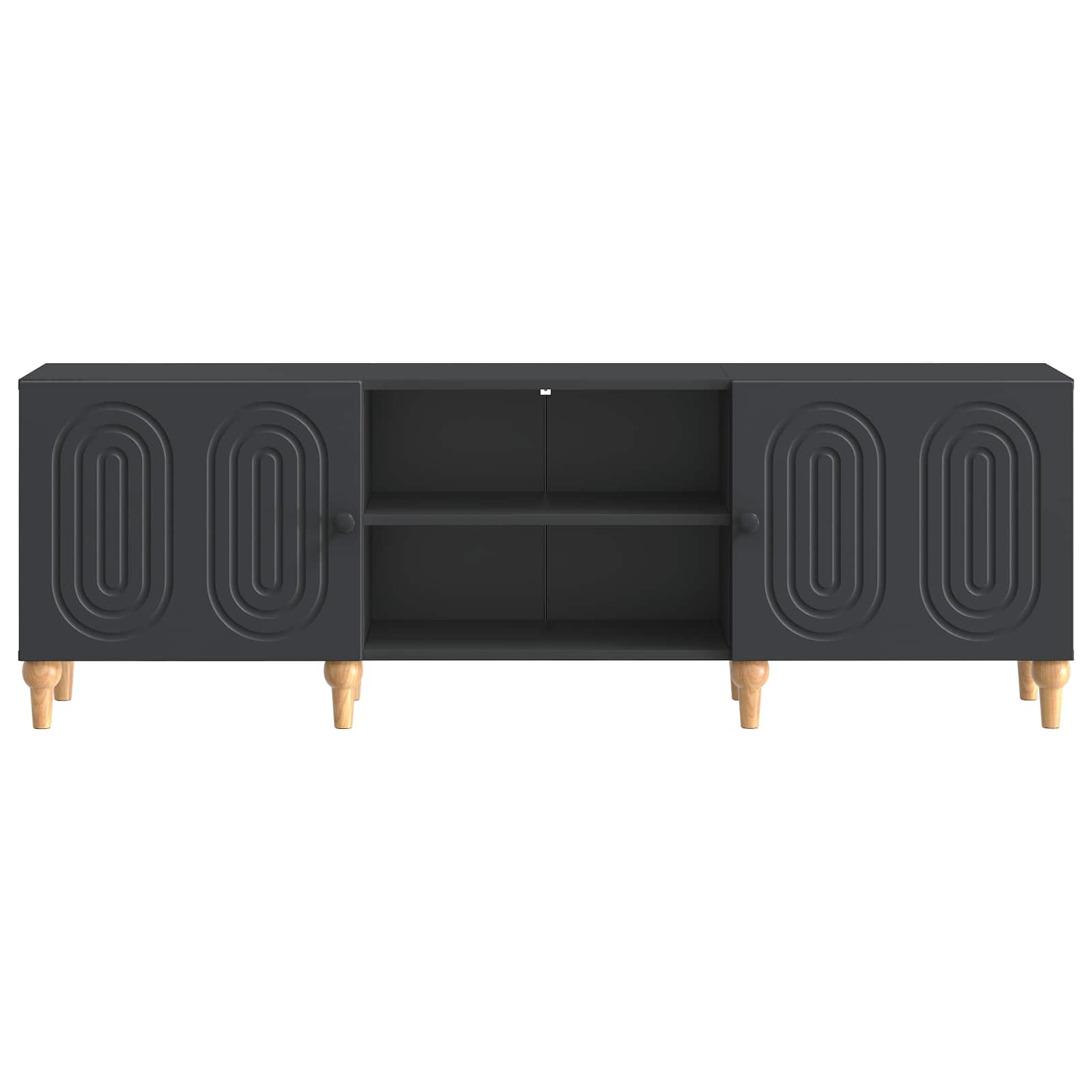 vidaXL Szafka pod telewizor Czarny 150 x 31 x 50 cm
