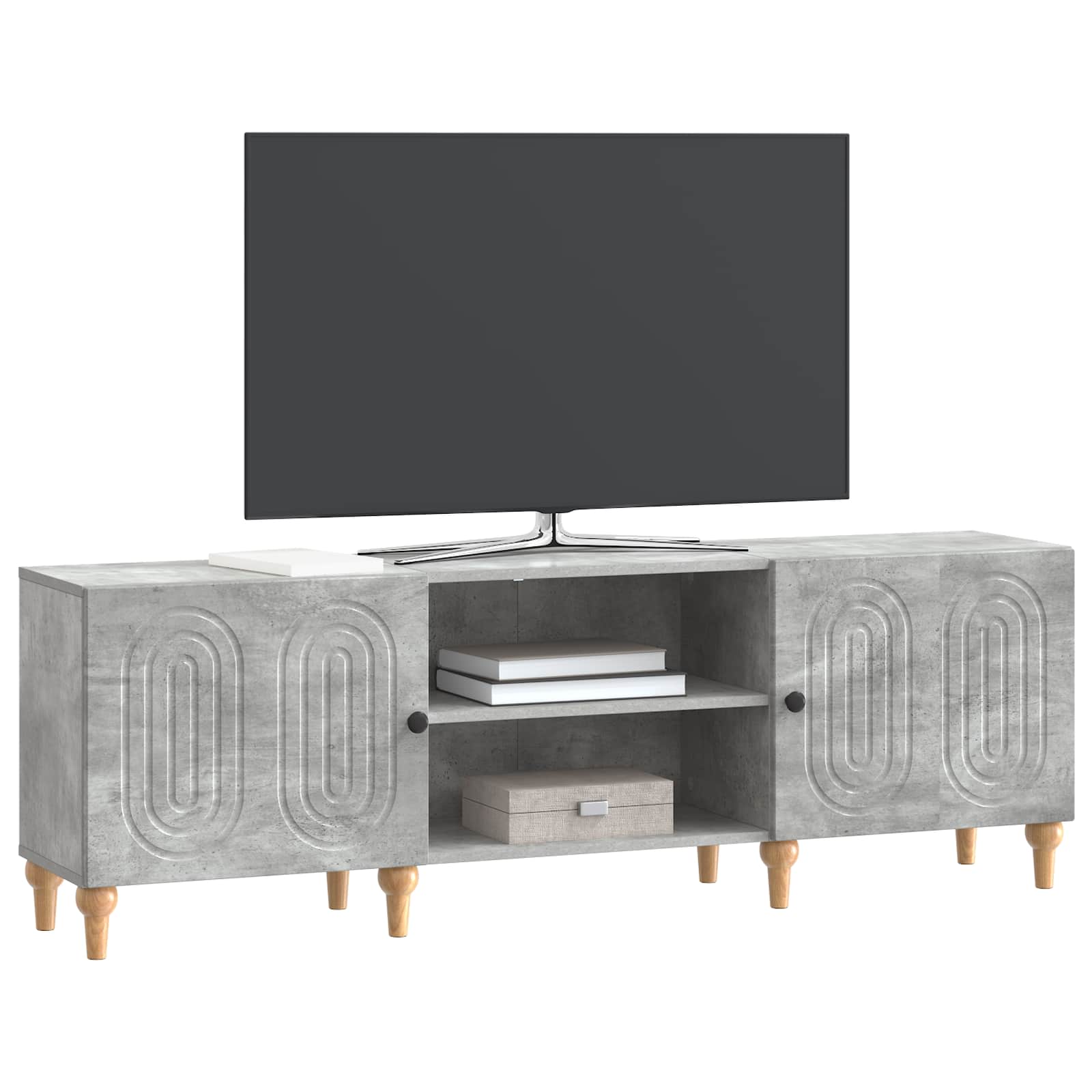 vidaXL Szafka pod telewizor Betonowy szary 150 x 31 x 50 cm