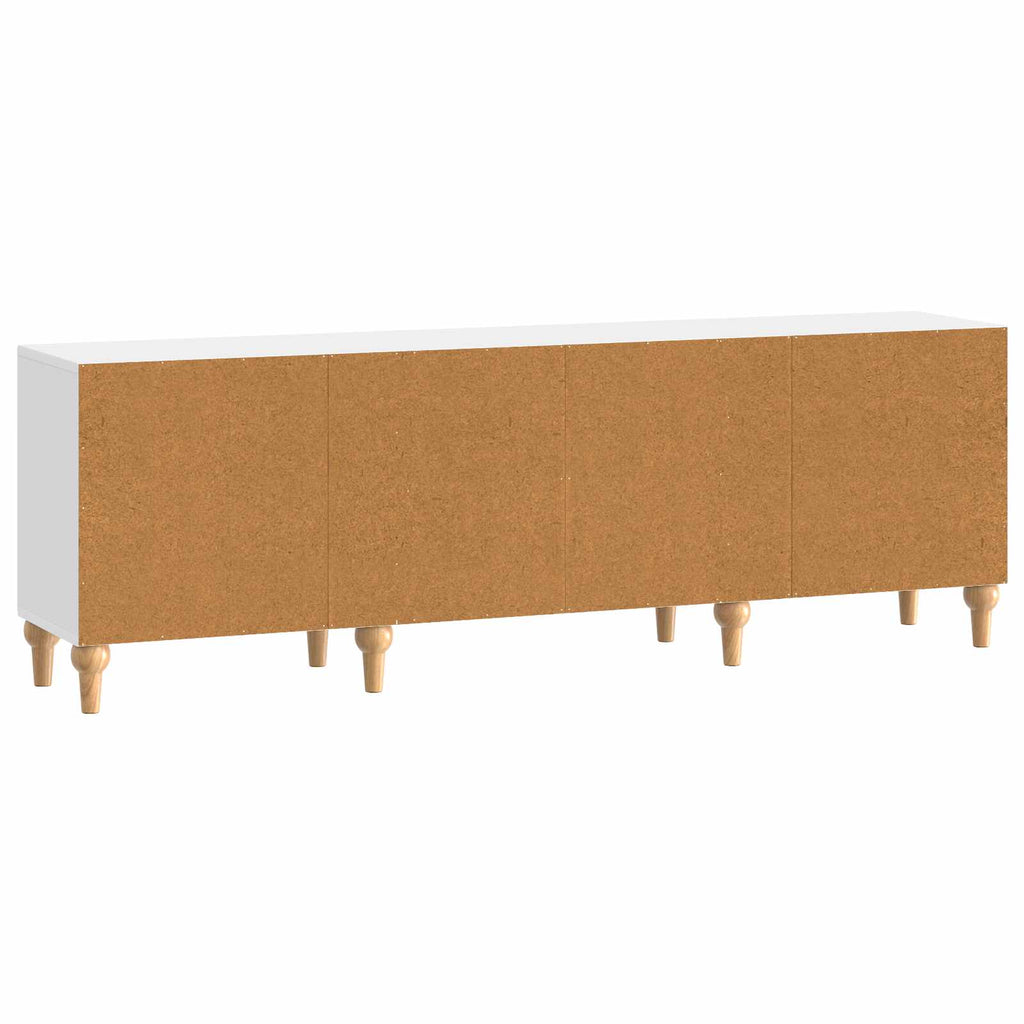 vidaXL Szafka pod telewizor Biały wysoki połysk 150 x 31 x 50 cm