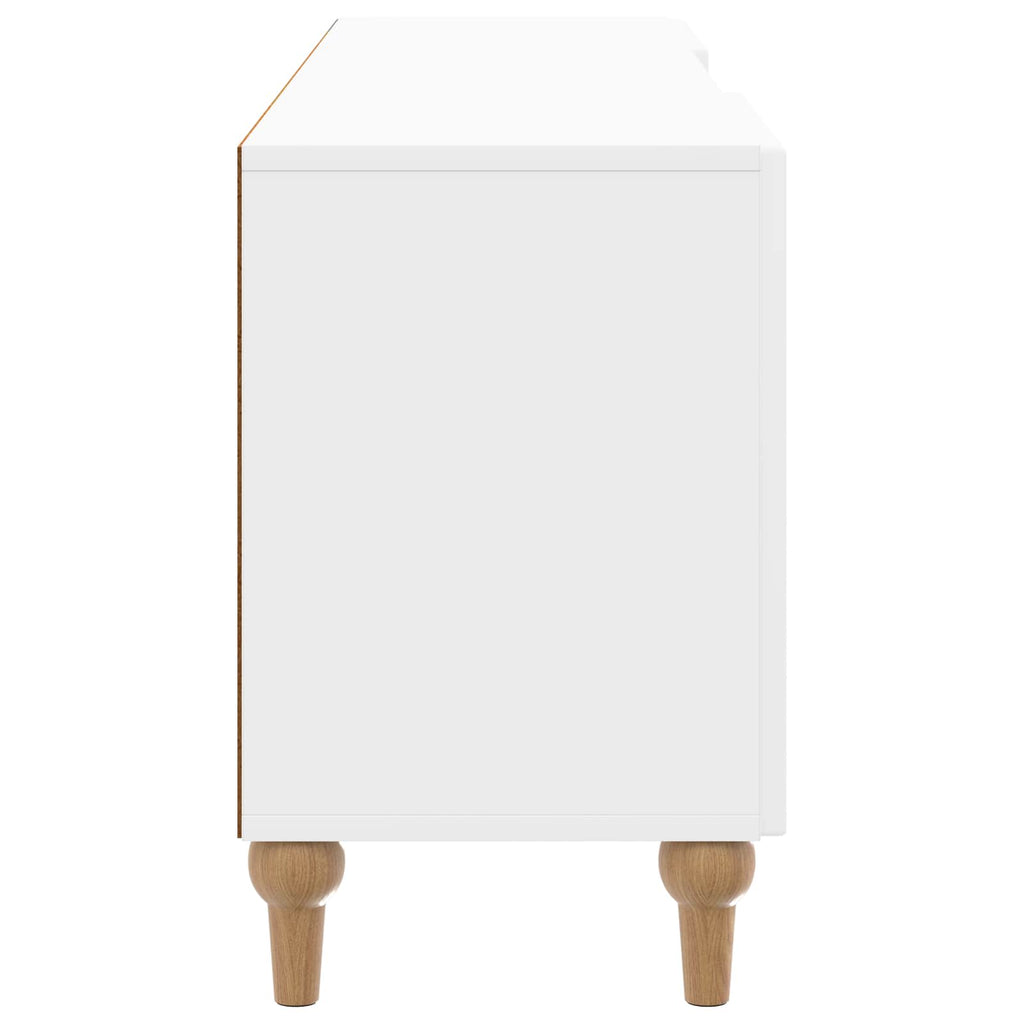 vidaXL Szafka pod telewizor Biały wysoki połysk 150 x 31 x 50 cm