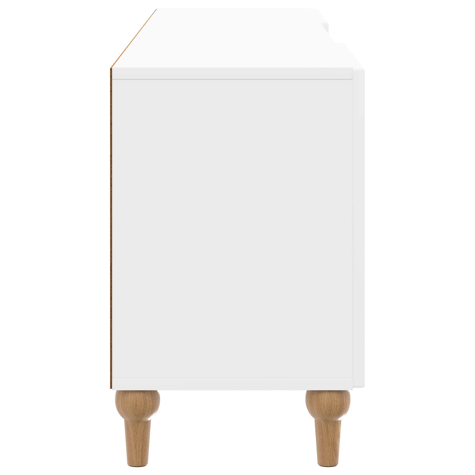 vidaXL Szafka pod telewizor Biały wysoki połysk 150 x 31 x 50 cm