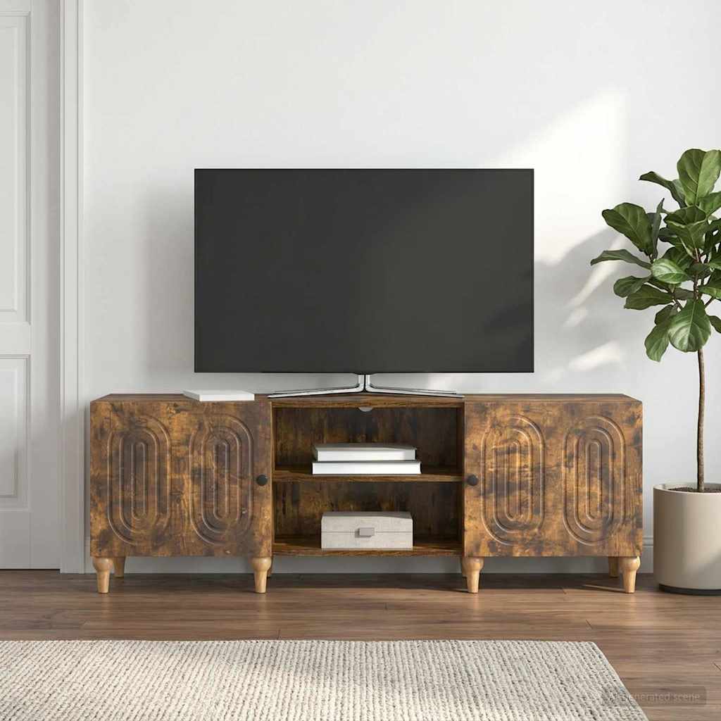 vidaXL Szafka pod telewizor Dąb wędzony 150 x 31 x 50 cm