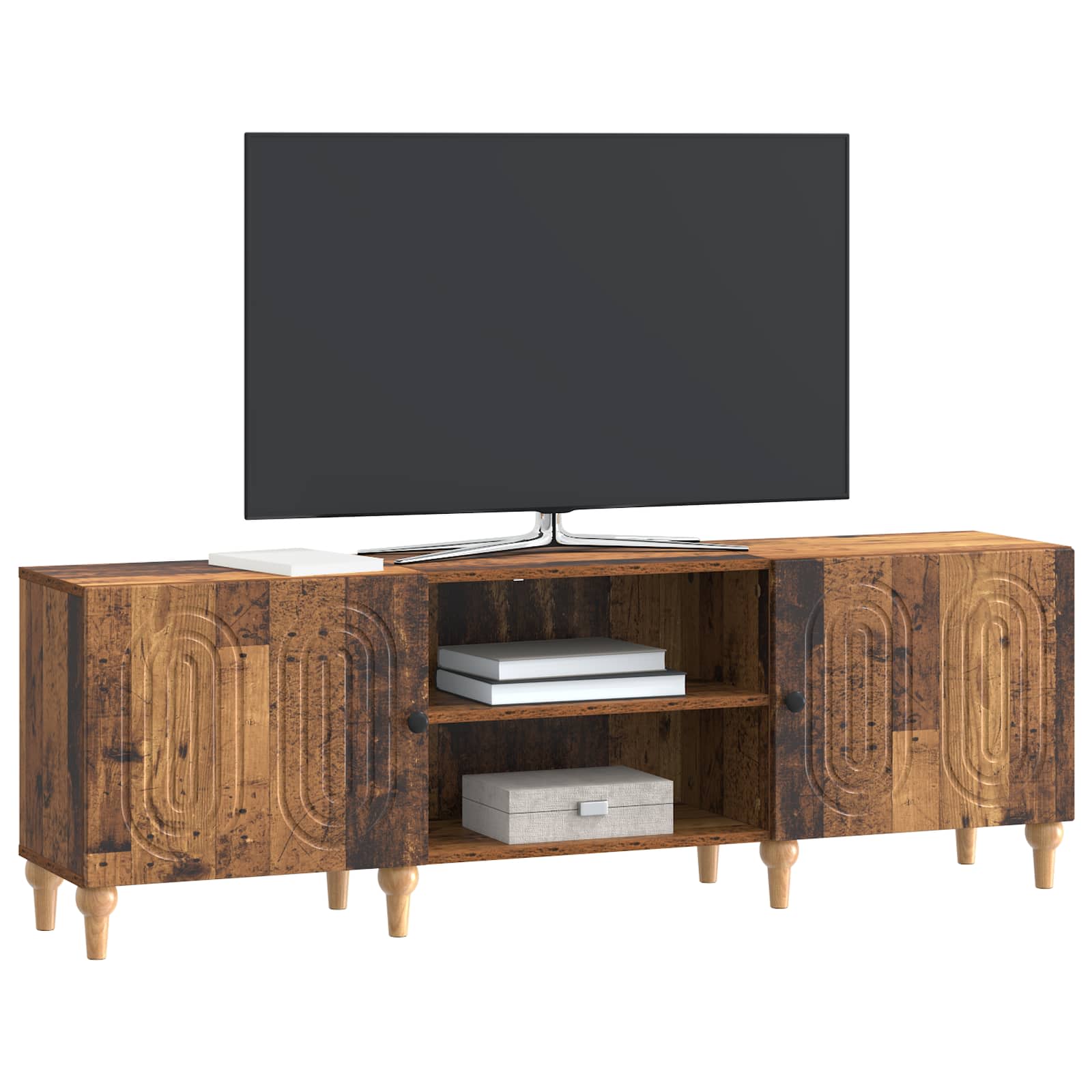 vidaXL Szafka pod telewizor Stare drewno 150 x 31 x 50 cm