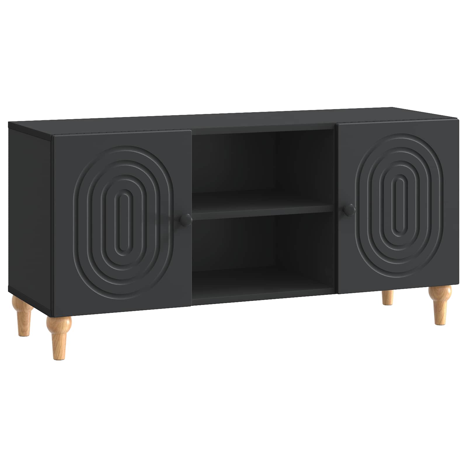 vidaXL Szafka pod telewizor Czarny 102 x 34,5 x 50 cm