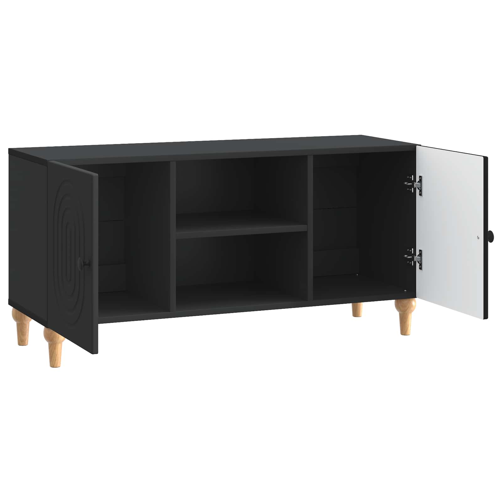 vidaXL Szafka pod telewizor Czarny 102 x 34,5 x 50 cm