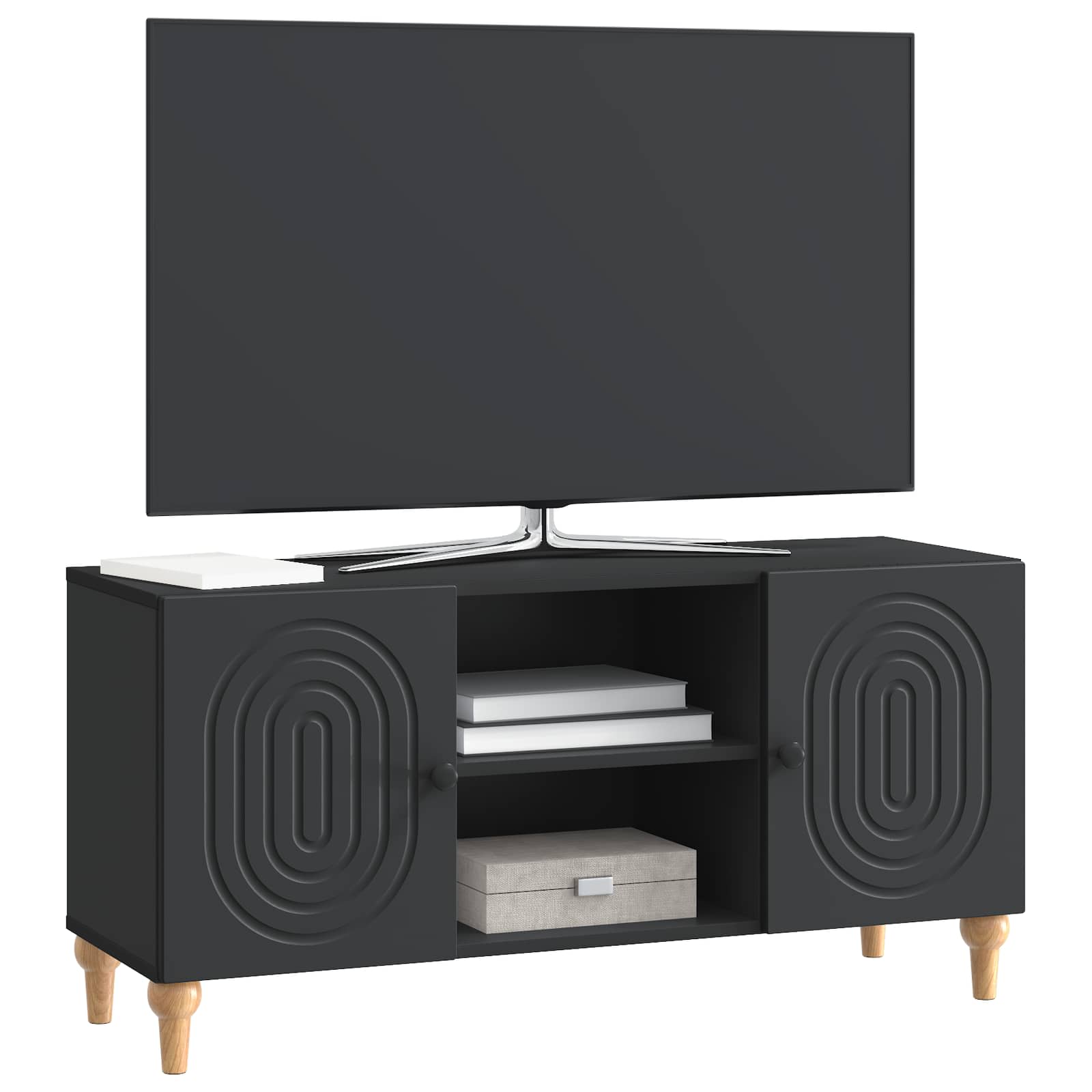 vidaXL Szafka pod telewizor Czarny 102 x 34,5 x 50 cm