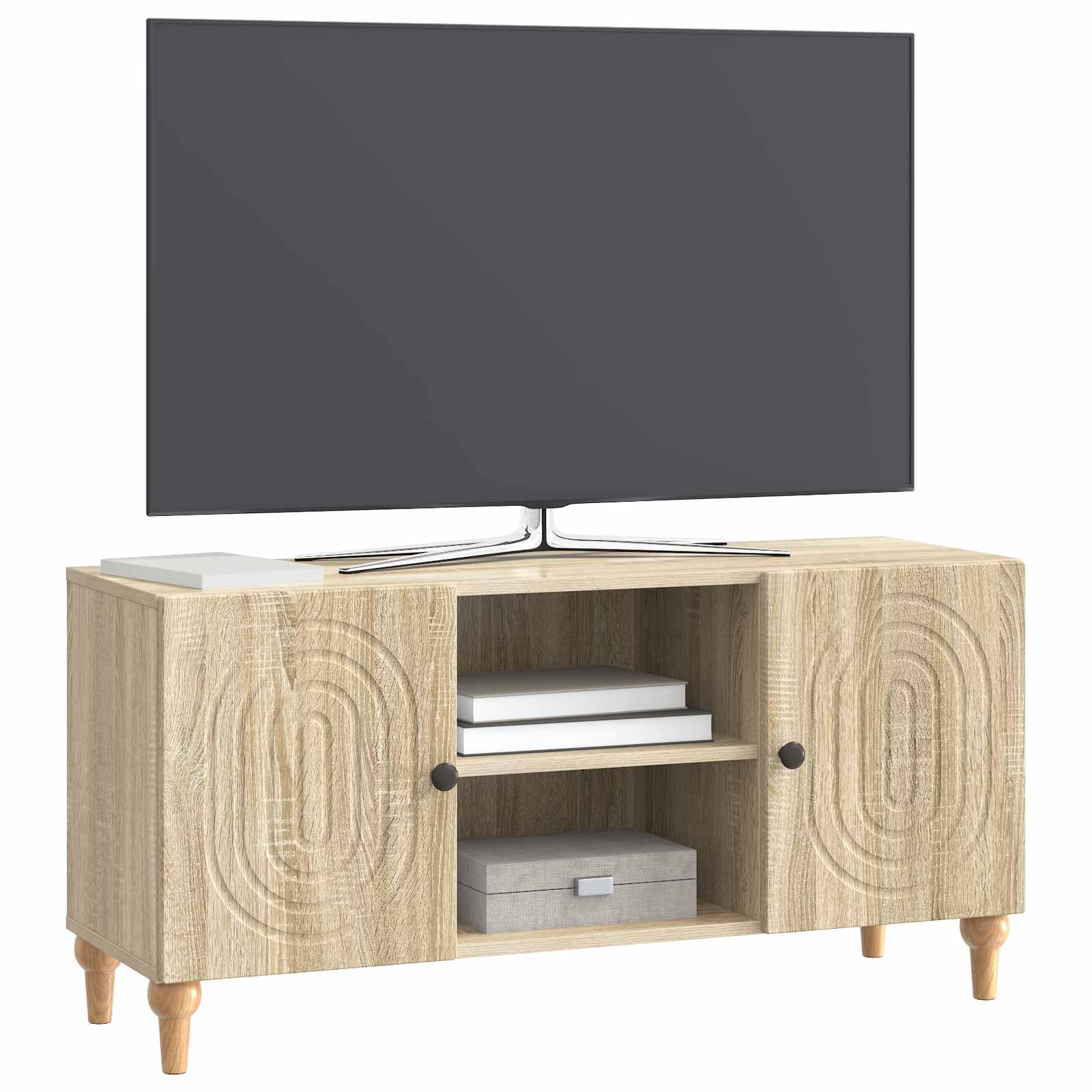 vidaXL Szafka pod telewizor dąb Sonoma 102 x 34,5 x 50 cm