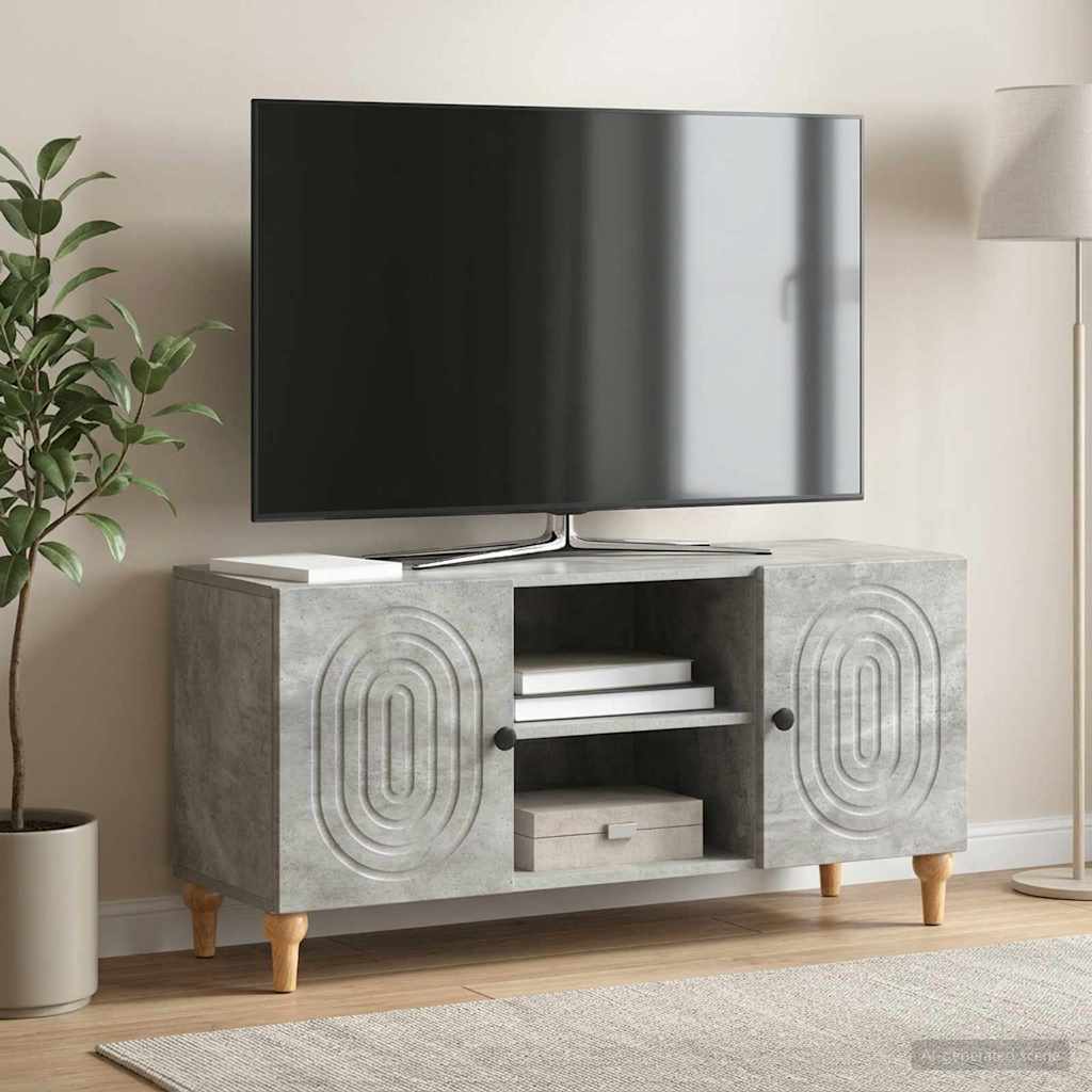 vidaXL Szafka pod telewizor Betonowy szary 102 x 34,5 x 50 cm