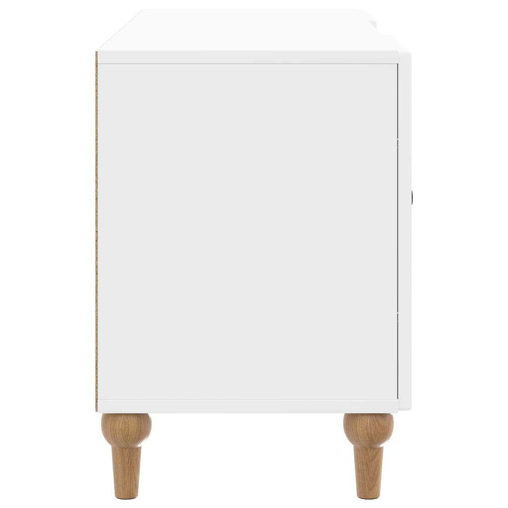 vidaXL Szafka pod telewizor Biały wysoki połysk 102 x 34,5 x 50 cm