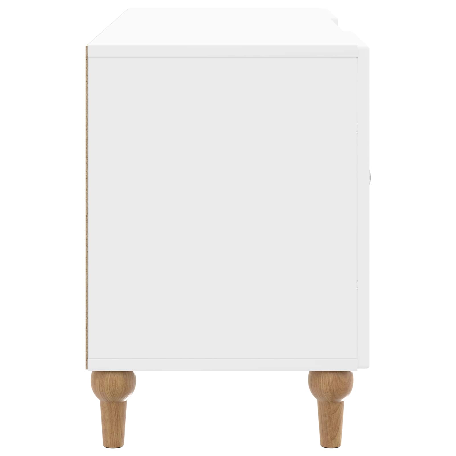vidaXL Szafka pod telewizor Biały wysoki połysk 102 x 34,5 x 50 cm