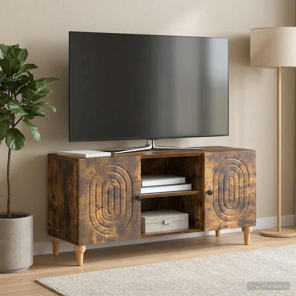 vidaXL Szafka pod telewizor Dąb wędzony 102 x 34,5 x 50 cm