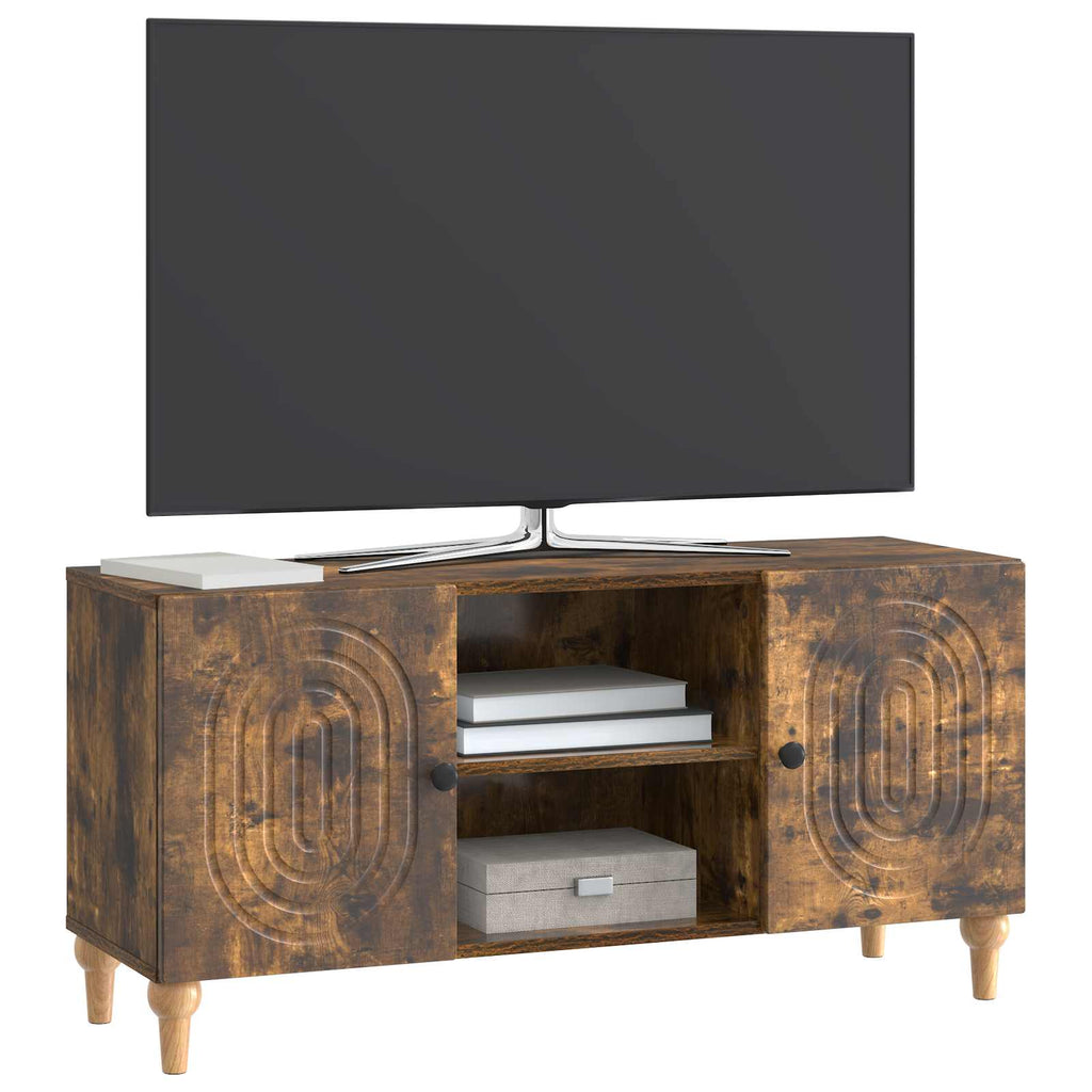 vidaXL Szafka pod telewizor Dąb wędzony 102 x 34,5 x 50 cm