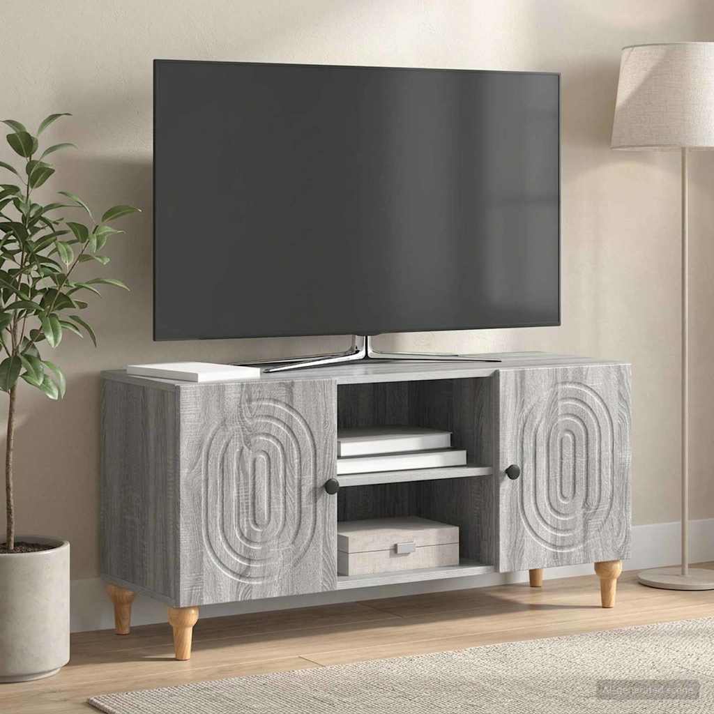 vidaXL Szafka pod telewizor Szary Sonoma 102 x 34,5 x 50 cm