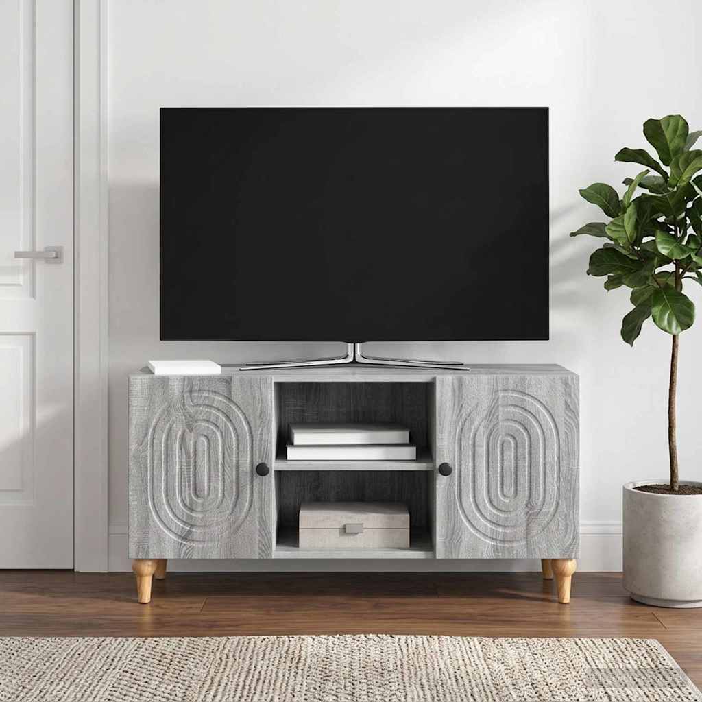 vidaXL Szafka pod telewizor Szary Sonoma 102 x 34,5 x 50 cm