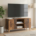 vidaXL Szafka pod telewizor Stare drewno 102 x 34,5 x 50 cm