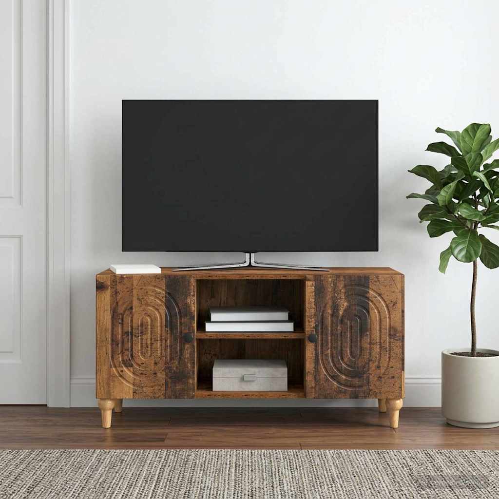vidaXL Szafka pod telewizor Stare drewno 102 x 34,5 x 50 cm