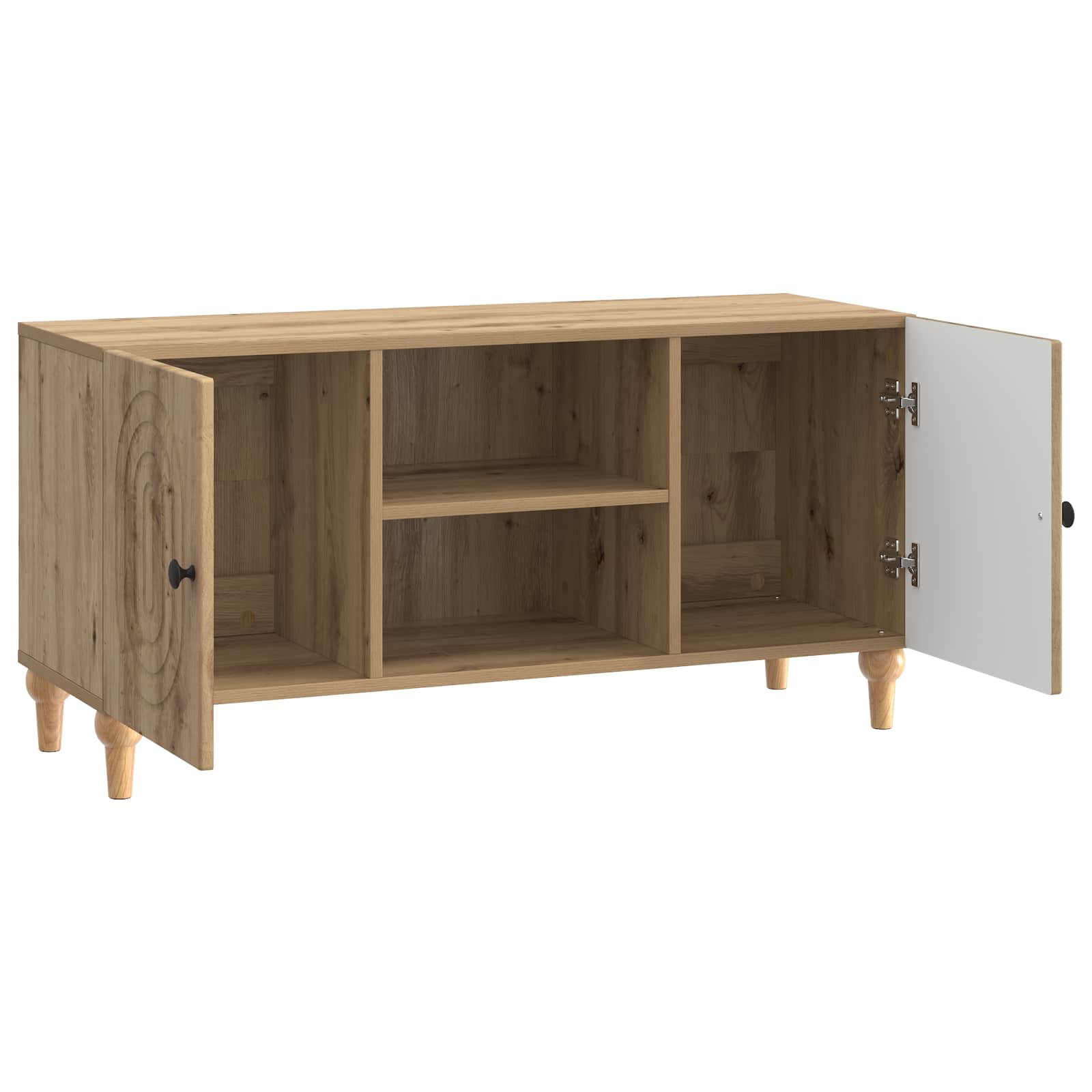 vidaXL Szafka pod telewizor Dąb artisan 102 x 34,5 x 50 cm