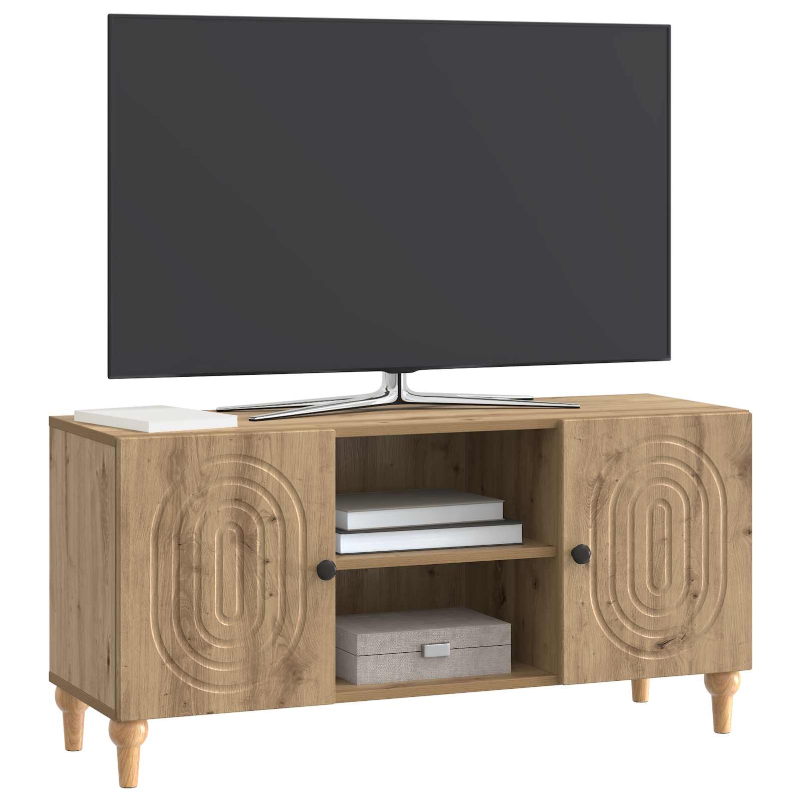 vidaXL Szafka pod telewizor Dąb artisan 102 x 34,5 x 50 cm