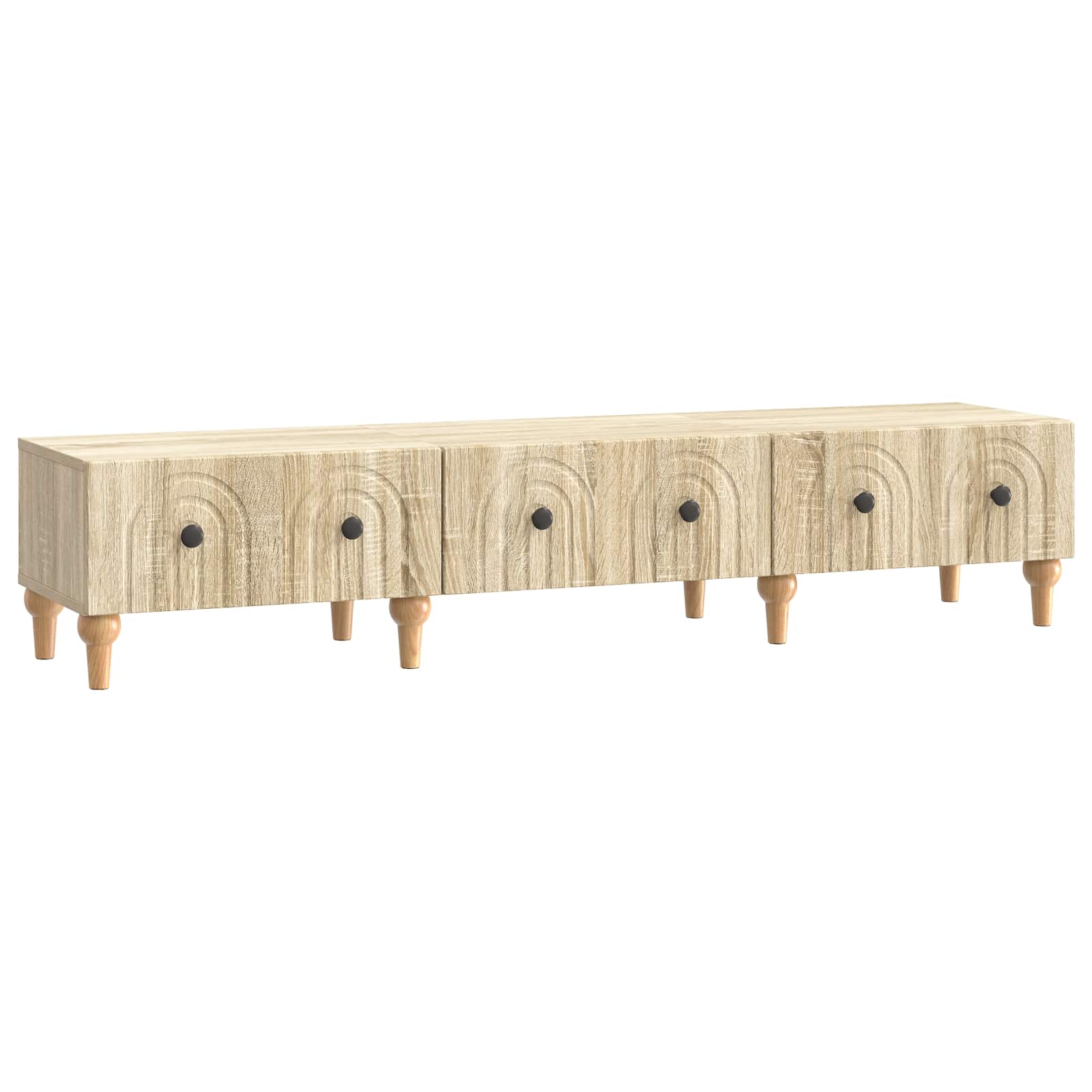 vidaXL Szafka pod telewizor z szufladą dąb Sonoma 147 x 34,5 x 30 cm